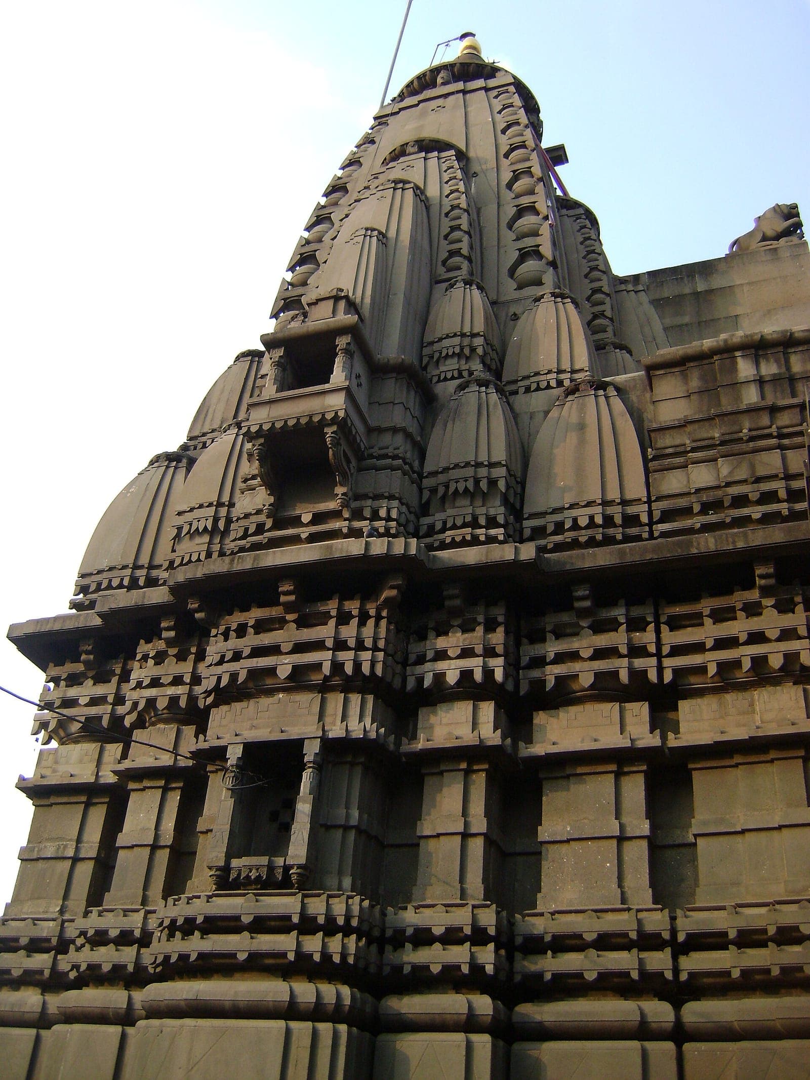 Carved domes of the Kalaram Temple in Panchavati